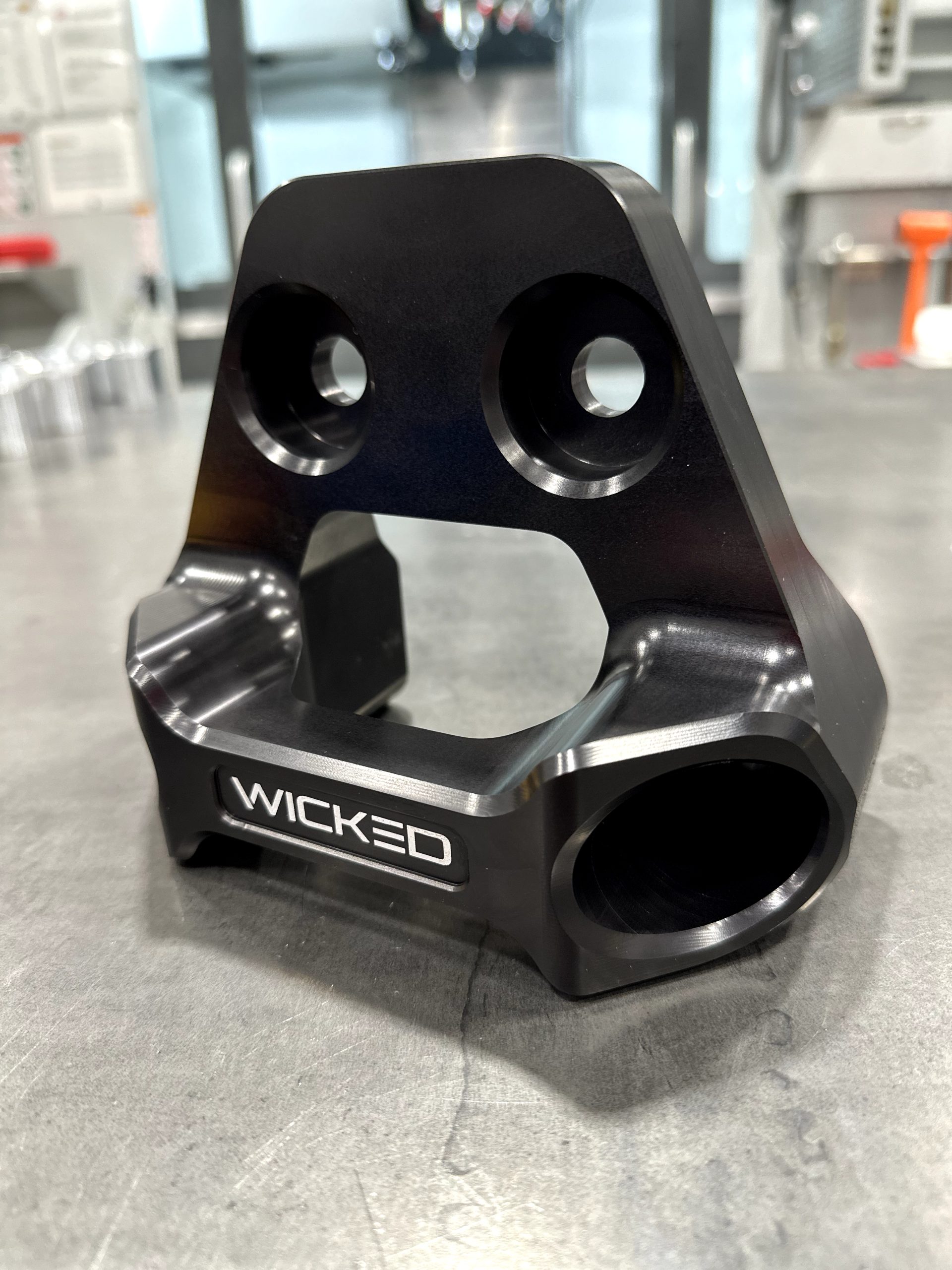 Pull Plate Black Anodized