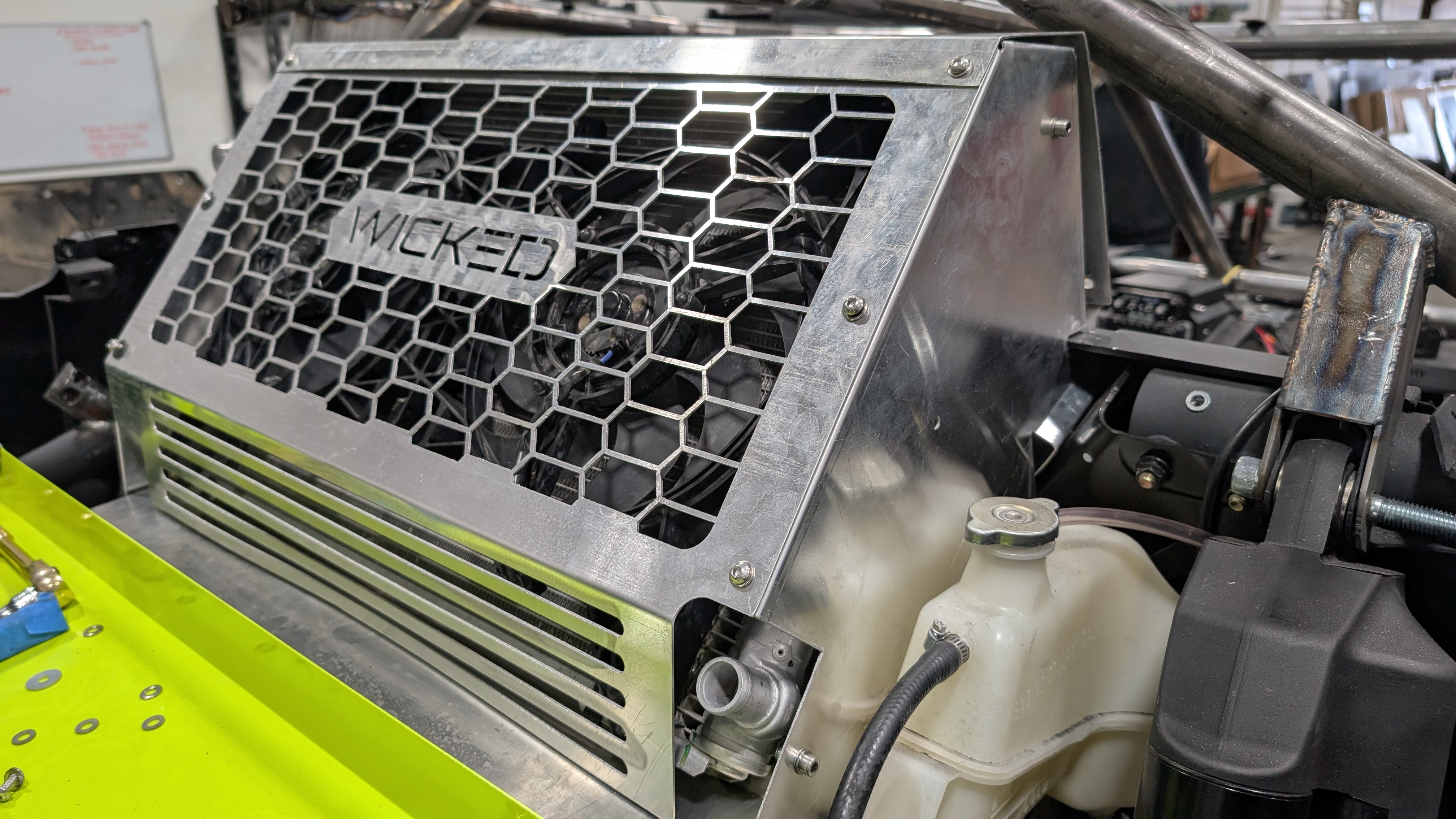 Radiator Relocator Rear View